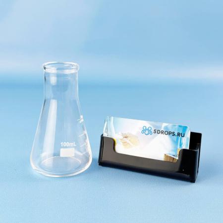Колба коническая (Эрленмейера) 5drops КН-2-100-34, 100 мл, горло 34 мм, стекло Boro 3.3, без шлифа