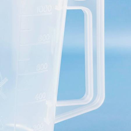 Мензурка (Стакан) с ручкой 5drops-1000, на 1000 мл, полипропилен, градуированная