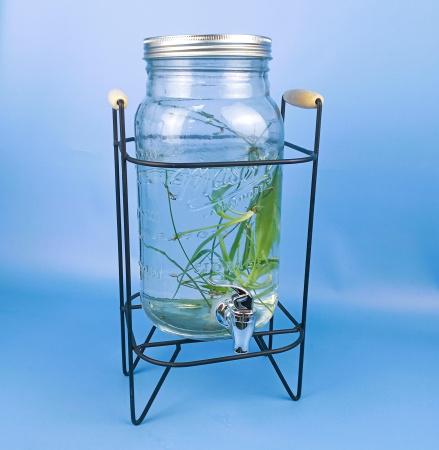 Комплект: Лимонадница с Подставкой 4 литра "Mr. Lemon" с градуировкой - В наличии