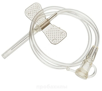 Перфузионное устройство катетер-бабочка с иглой 27G Луер (luer-Slip) . 100 шт/уп