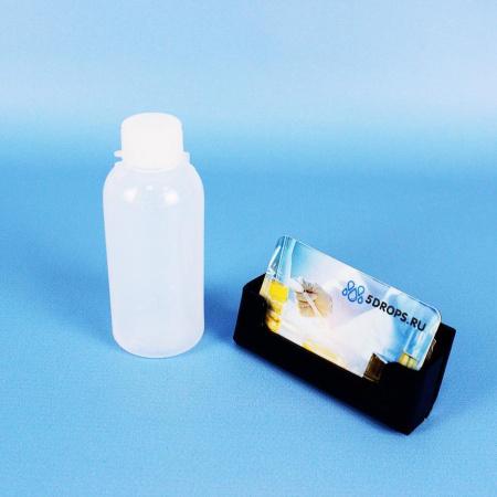 Бутылка, 125 мл, ПЭ, узкое горло, градуированная, Lamaplast Бутылка, 125 мл, ПЭ, узкое горло, градуированная, Lamaplast