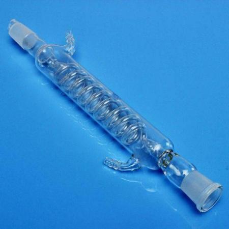 Змеевиковый (спиральный) холодильник, 200 мм, шлифы 14/23-14-23