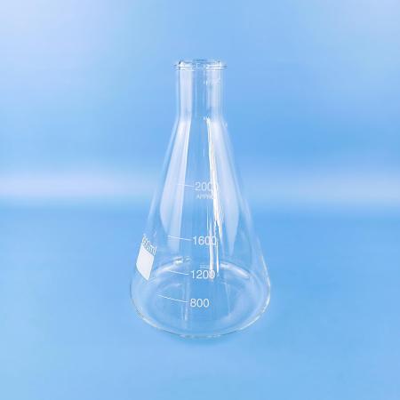 Колба коническая (Эрленмейера) 5drops КН-2-2000-50, 2000 мл, горло 50 мм, стекло Boro 3.3, без шлифа