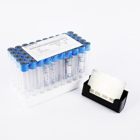 Пробирки вакуумные с цитратом натрия 3,8%, 8,1 мл, 16х100 мм, пластик, 50 шт/упак, для коагулологических исследований, Lind-Vac