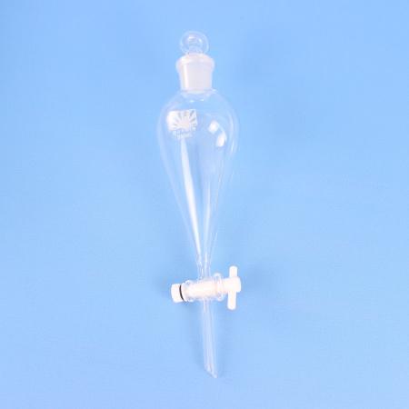 Воронка делительная грушевидная ВД-3-250, 250 мл, с фторопластовым краном, ISO 4800