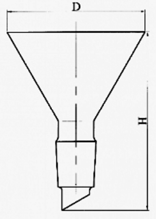 Воронка лабораторная, диаметр 150 мм, стекло, шлиф 45/40