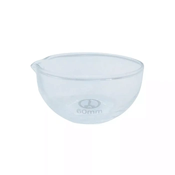 Чаша для выпаривания стеклянная, ЧВП-1-60, диаметр 60 мм, 70 мл