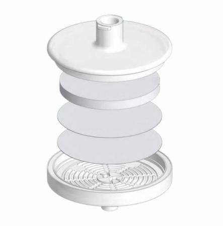 Шприцевой фильтр 0,45/25, AC, с двумя префильтрами на 0,7 мкм и 1 мкм, 100 шт/упак, US