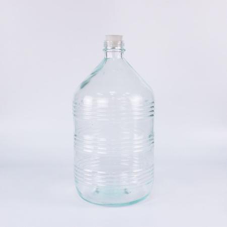Стеклянная бутыль СССР, 15 л, рифленая, 1 шт