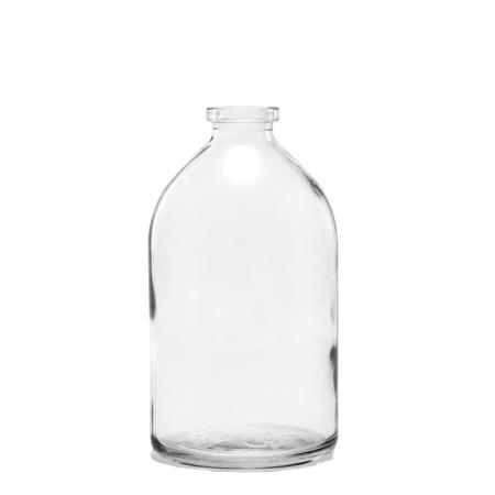 Флакон 100 мл инъекционный, светлое стекло 3-го класса, 5drops-ФЛС1-100, круглый скат, 63 шт, G20, гладкое горло, без пробки - В наличии