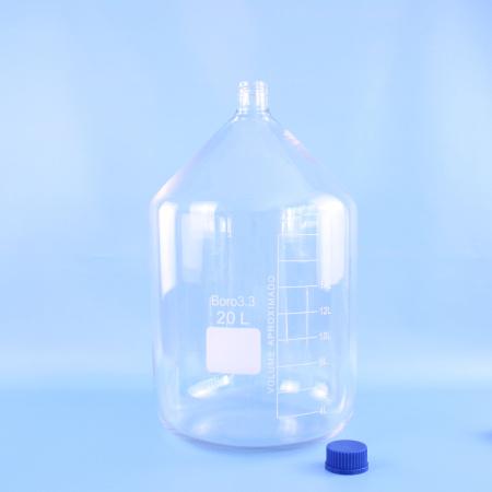 Банка для реактивов, 20000 мл, светлое стекло, градуированная