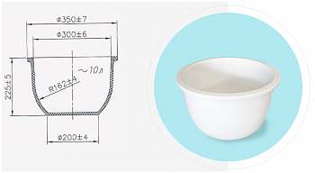 Бак, 30 л, фарфор