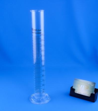 Цилиндр мерный 5drops 1-250-2, 250 мл, стекло Boro 3.3, со стеклянным основанием, с носиком, градуированный