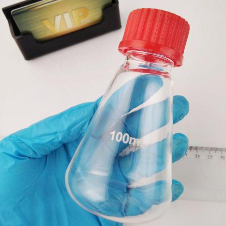 Колба коническая, 100 мл, стекло, с навинч. п/п крышкой