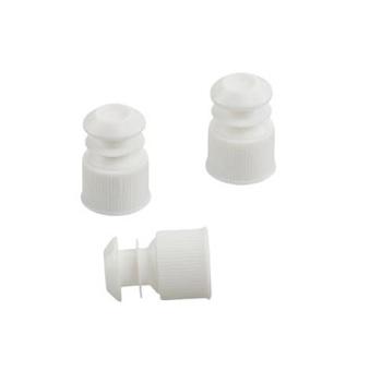 Пробки для пробирок диаметром 13 мм, пэт, белые, 1000 шт/упак Пробки для пробирок диаметром 13 мм, пэт, белые, 1000 шт/упак