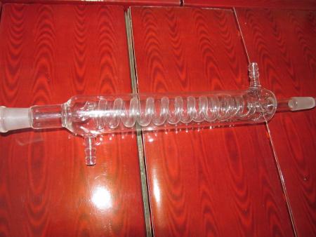 Змеевиковый (спиральный) холодильник, 200 мм, шлифы 14/23-14-23