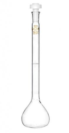 Колба мерная 2а-250-1, 250 мл, 1 класс точности, пластиковая пробка, без шлифа - Под заказ