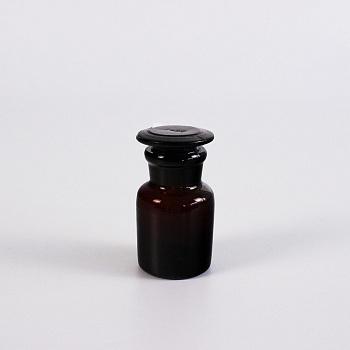 Склянка (штанглас) 5drops, 30 мл, темное стекло, с притёртой пробкой, широкое горло Склянка (штанглас) 5drops, 30 мл, темное стекло, с притёртой пробкой, широкое горло