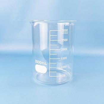 Стакан лабораторный низкий 5drops Н-1-3000, 3000 мл, стекло Boro 3.3, градуированный