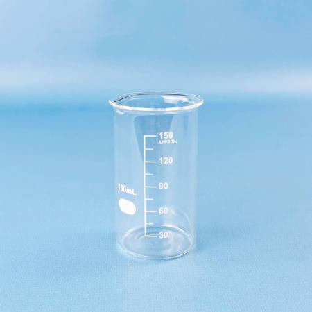 Стакан лабораторный высокий 5drops В-1-150, 150 мл, стекло Boro 3.3, градуированный - В наличии