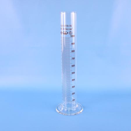 Цилиндр мерный 1-1000-2, 1000 мл, со стеклянным основанием