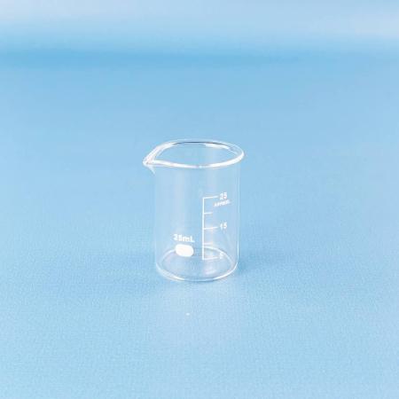 Стакан лабораторный низкий 5drops Н-1-25, 25 мл, стекло Boro 3.3, градуированный - В наличии
