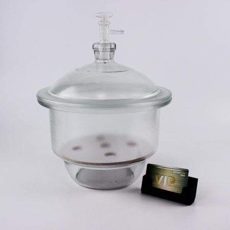 Эксикатор вакуумный 5drops 1-210 мм, 210 мм, с краном, светлое стекло