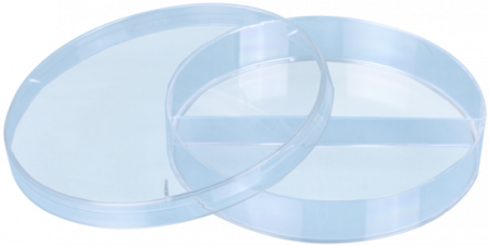 Чашка Петри, 90/14 мм, стерильная, 2 секции, полистирол, RU, 20 шт/упак - В наличии
