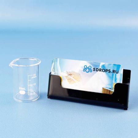 Стакан лабораторный низкий 5drops Н-1-25, 25 мл, стекло Boro 3.3, градуированный