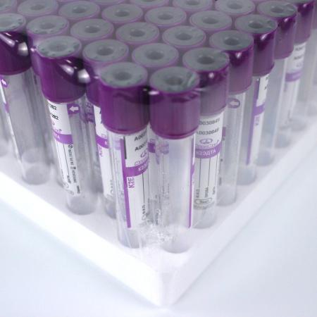 Пробирки с ЭДТА К2, 9 мл, 16х100, пластик, пластик, для гематологических исследований, 100 шт/упак, MMed