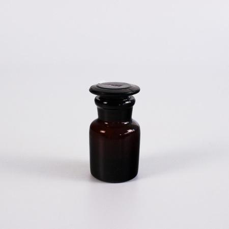 Склянка (штанглас) 5drops, 30 мл, темное стекло, с притёртой пробкой, широкое горло - В наличии