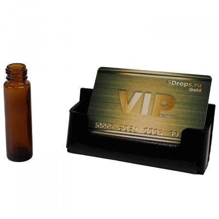 Флакон парфюмерный, темное стекло, винтовое горло, 11,2 мл, без крышки, упаковка 100 шт