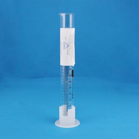 Цилиндр мерный 3-250-1, 250 мл, с пластиковым основанием, 1-го класса точности, с носиком