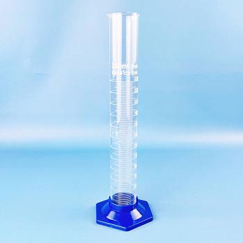 Цилиндр мерный 5drops 3-250-2, 250 мл, стекло, с пластиковым основанием, с носиком, градуированный