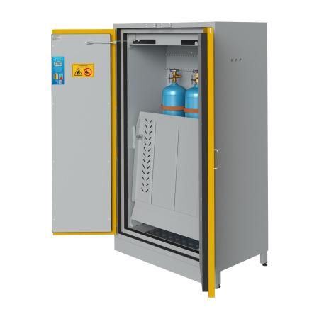 Шкаф ЛВЖ, 1180x650x1985 мм, для хранения газовых баллонов, металл., корпус, огнеупорный - Под заказ