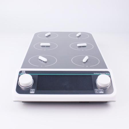 6-ти местная магнитная мешалка без нагрева c ЖК-дисплеем 5Drops-MMS-6PRO на 500 мл