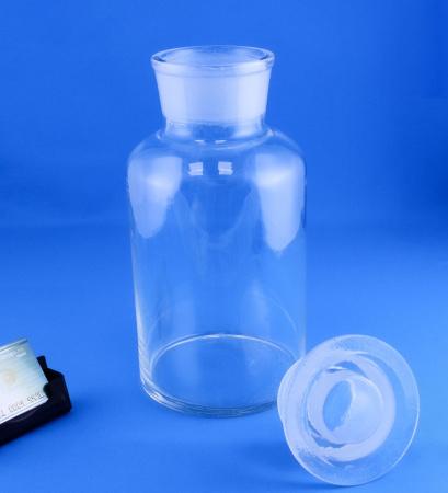 Склянка (штанглас) 5drops, 2500 мл, светлое стекло, с притёртой пробкой, широкое горло