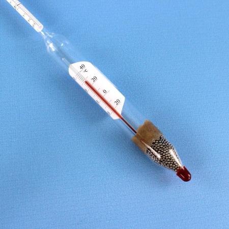 Ареометр-гидрометр для этиленгликоля АЭГ (20...100%), с термометром, (ГОСТ 18481-81)