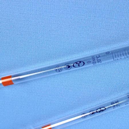 Пипетка градуированная 1-2-2-10, объем 10 мл, неполный слив, с расширением, 2 класс, 10 шт/упак