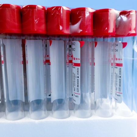 Пробирки вакуумные без наполнителя, 9 мл, 16х100 мм, пластик, 100 шт, для исследования сыворотки, СV