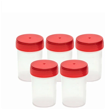 Контейнеры стерильные лабораторные для взятия проб 125 мл инд.уп, упаковка 250 шт