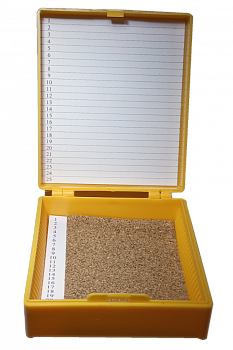 Штатив-бокс для хранения предметных стекол,полистирол на 25 шт Штатив-бокс для хранения предметных стекол,полистирол на 25 шт