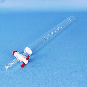 Хроматографическая колонка, 305х26 мм, с PTFE краном, с фильтром ПОР 100, без шлифа, 1 шт Хроматографическая колонка, 305х26 мм, с PTFE краном, с фильтром ПОР 100, без шлифа, 1 шт