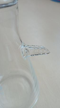 Уценка: Колба Бунзена, 250 мл, без шлифа, скол на отводе - В наличии