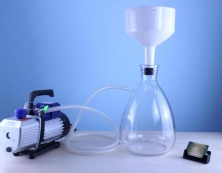 Вакуумная установка для фильтрования "Струя-1" насос VPA 215, Воронка 180мм, Колба 5л