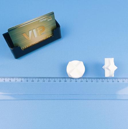 Якорь для магнитной мешалки ребристый двусторонний диам.36 мм, высота 16 мм, фторопласт