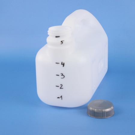 Контейнер для мочи (Канистра мочеприемник) 5л, ПЭ, с ручкой, горло 45 мм, с завинч. крышкой