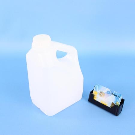 Пластиковая канистра 2 л, ПНД, с крышкой с прокладкой, 1 шт