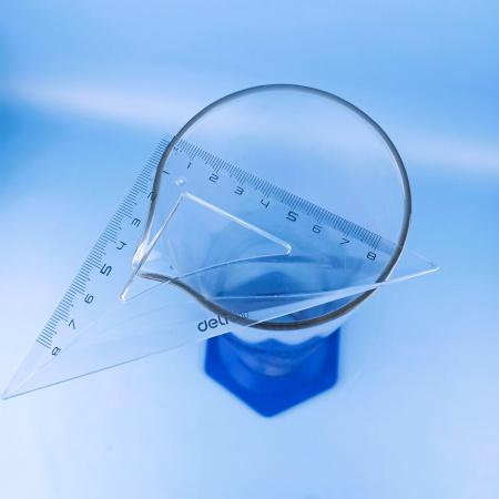 Цилиндр мерный 5drops 3-2000-2, 2000 мл, с пластиковым основанием, с носиком, градуированный, Boro 3.3