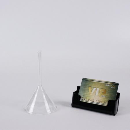 Воронка лабораторная 5drops, диаметр 75 мм, стекло, без шлифа